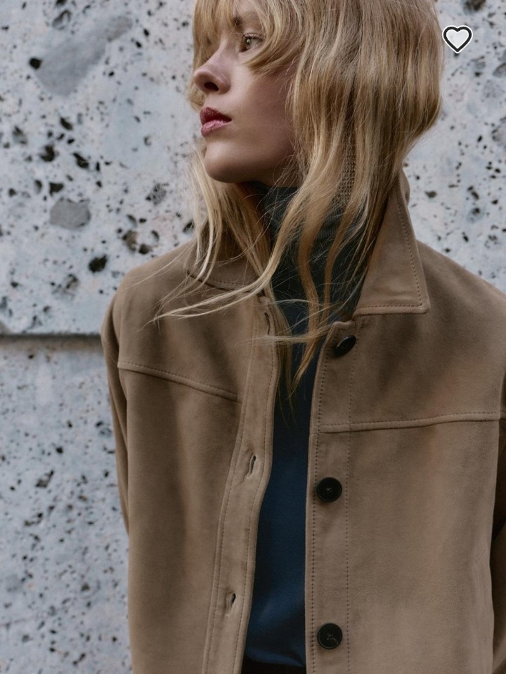 Zara Tan 100% Leather Cropped Button-Front Jacket - Picture 3 of 10
